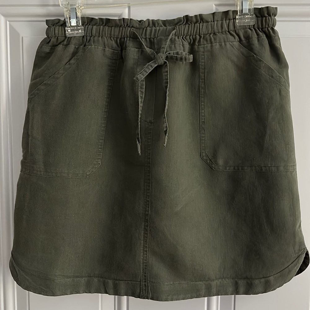 Willi Smith Drawstring Mini Skirt